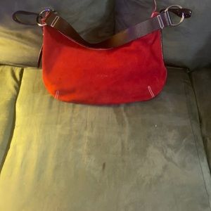 Les Copains Jeans red leather put